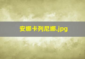 安娜卡列尼娜