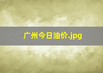 广州今日油价