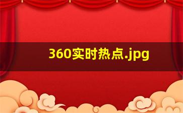 360实时热点