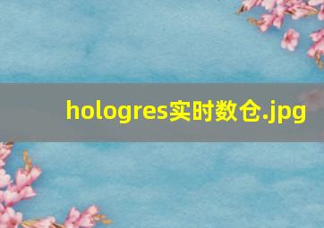 hologres实时数仓