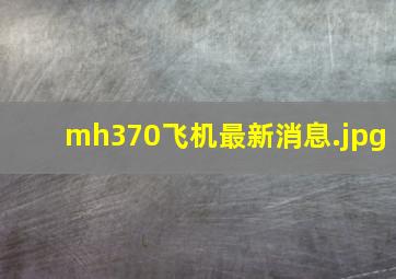 mh370飞机最新消息