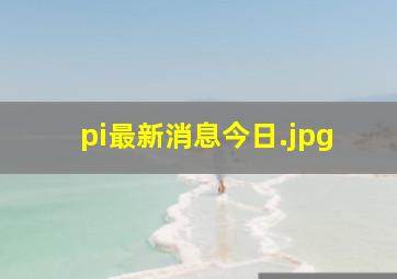 pi最新消息今日