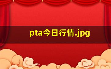 pta今日行情